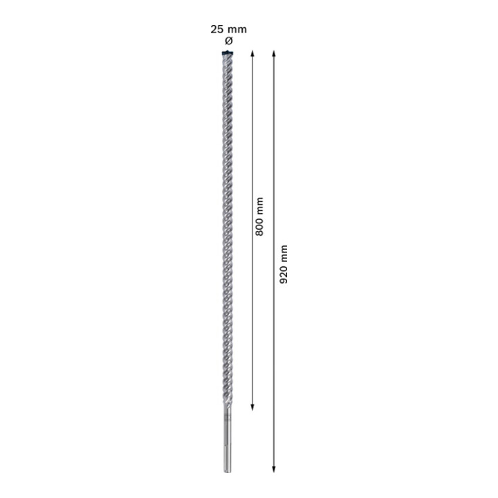 Bosch Hammerbohrer Bohrwerkzeug Betonbohrer Sds Max 25x920mm Hartmetallkopf B-Ware - 4059952533179