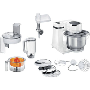 B-Ware Bosch Haushalt Mums2 Ew40 Küchenmaschine Mixer Küchenhelfer 700 W Weiß Edelstahl