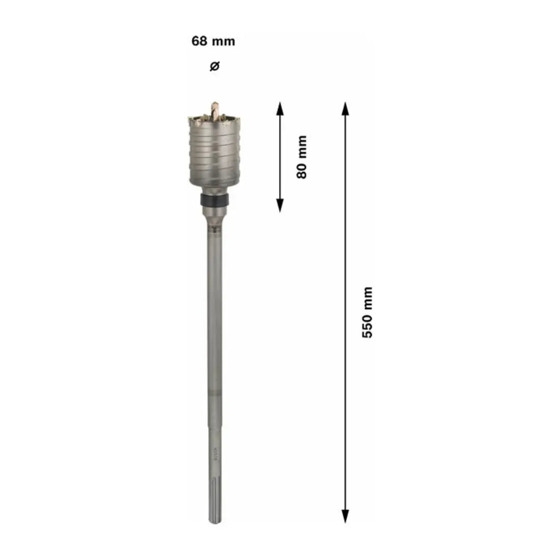 B-Ware Bosch Hohlbohrkrone Kernbohrer Sds Max Beton Mauerwerk Kalksandstein 68mm 420mm - 3165140145589