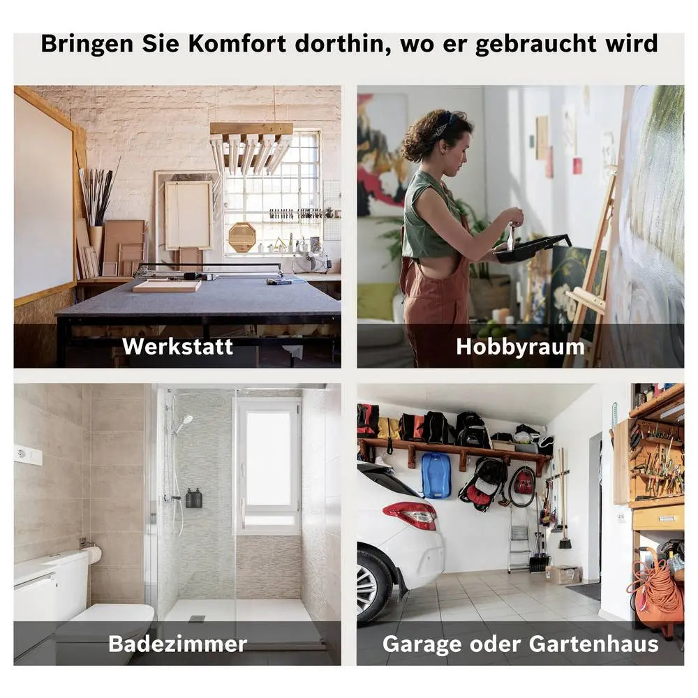 B-Ware Bosch Home Konvektor Heizgerät Heizung Hc4000 500 W Aluminium Weiß Raumheizung