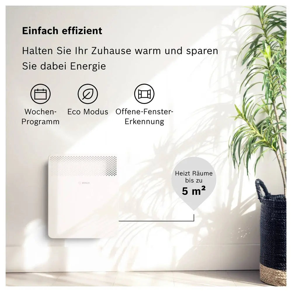 B-Ware Bosch Home Konvektor Heizgerät Heizung Hc4000 500 W Aluminium Weiß Raumheizung