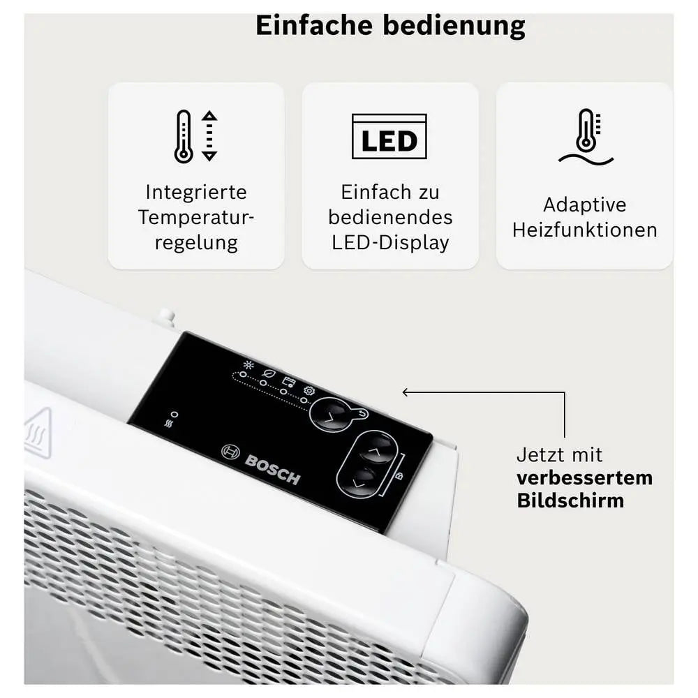 B-Ware Bosch Home Konvektor Heizgerät Heizung Hc4000 500 W Aluminium Weiß Raumheizung