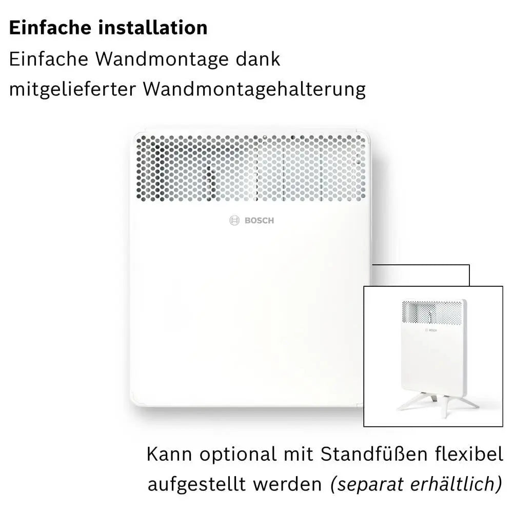 B-Ware Bosch Home Konvektor Heizgerät Heizung Hc4000 500 W Aluminium Weiß Raumheizung