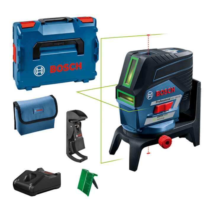 Bosch Kombilaser Lasergerät Gcl 2 50 Cg Grün Akku Rm 2 L Boxx Li Ion B-Ware - 3165140865654