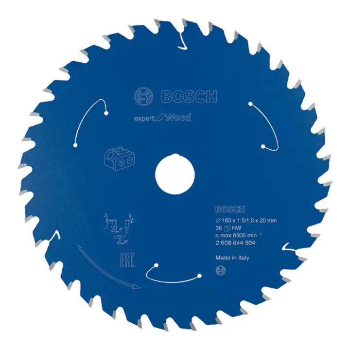 B-Ware Bosch Kreissägeblatt Sägeblatt Holz Akkusägeblatt 160 X 1,5 Mm 36 Zähne 1x20 Mm - 3165140957342