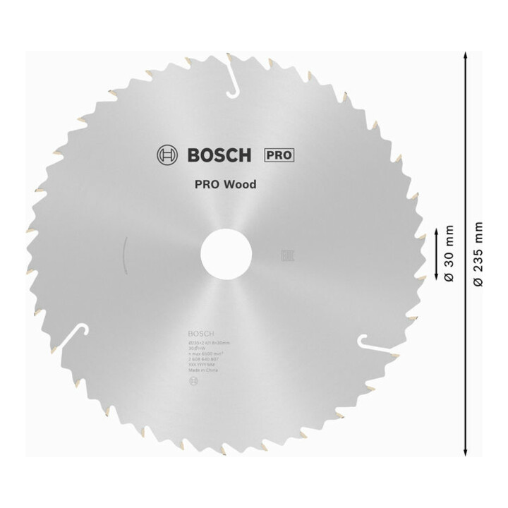 Bosch Kreissägeblatt Sägeblatt Holz Speedline Wood 235x30/25x24mm 30 Zähne B-Ware - 3165140240185