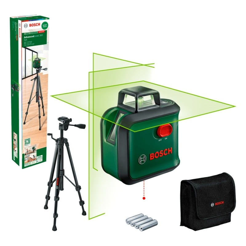Bosch Kreuzlinien Laser Linienlaser Advanced Level 360 Set Lasermessgerät Messen  B-Ware - 4059952648033