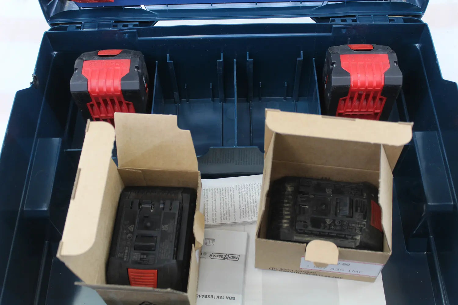 C-Ware Bosch Professional Akku Set Batterie Ladegerät L Boxx System Siehe Text/Foto - 4053423342031