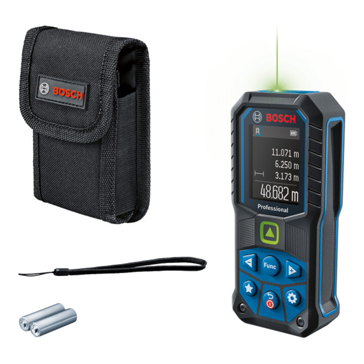 Bosch Laser Entfernungsmesser Distanzmessgerät Glm 50 25 G Grün Staubschutz  B-Ware - 4059952548043