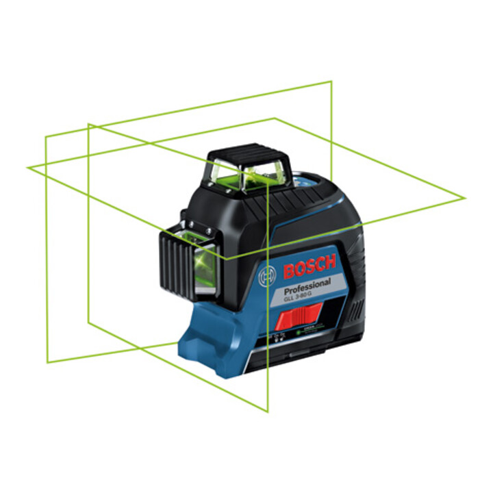 Bosch Linienlaser Nivelliergerät Kreuzlinienlaser Gll 3 80 G Grün 3x360 Grad B-Ware - 4059952524870