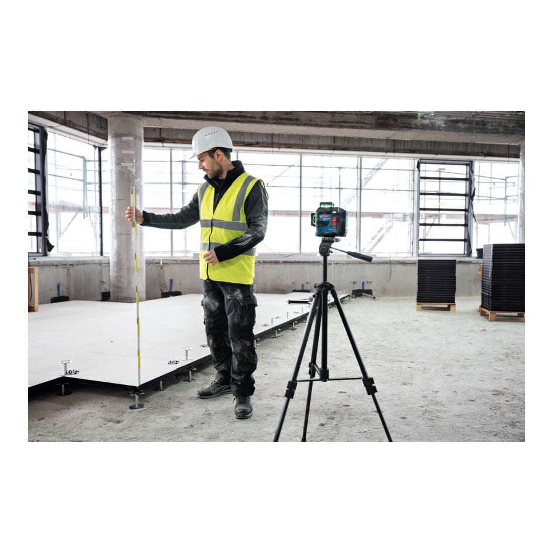 Bosch Linienlaser Kreuzlinienlaser GLL 80-33 G Grün Handwerkerkoffer USB-C Kabel - 4053423303278