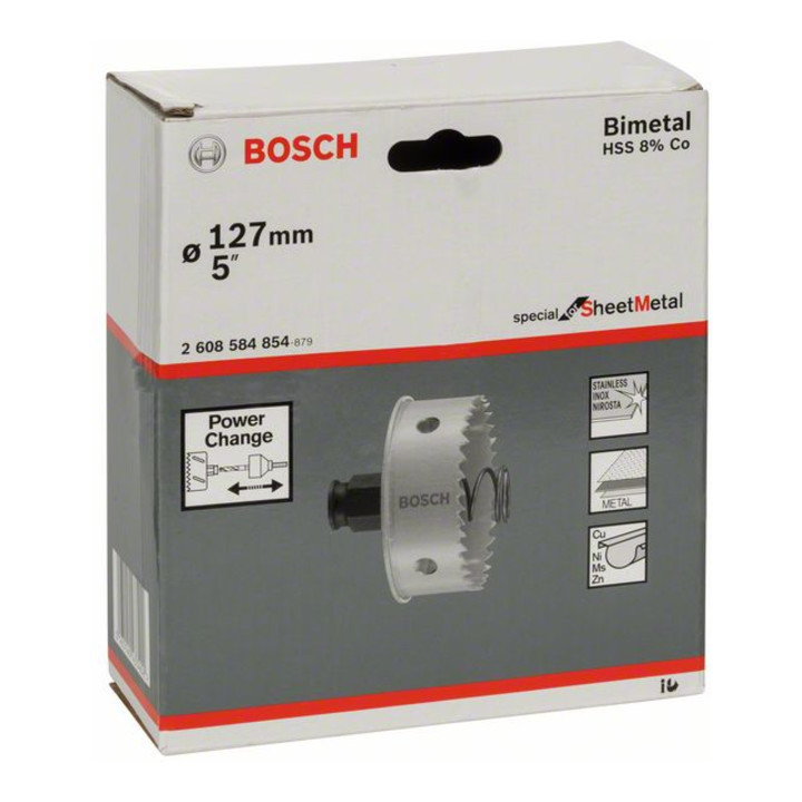 Bosch Lochsäge Sägeblatt Metall 127 Mm Special Sheet Metal Bi Metall Werkzeug B-Ware - 3165140433402