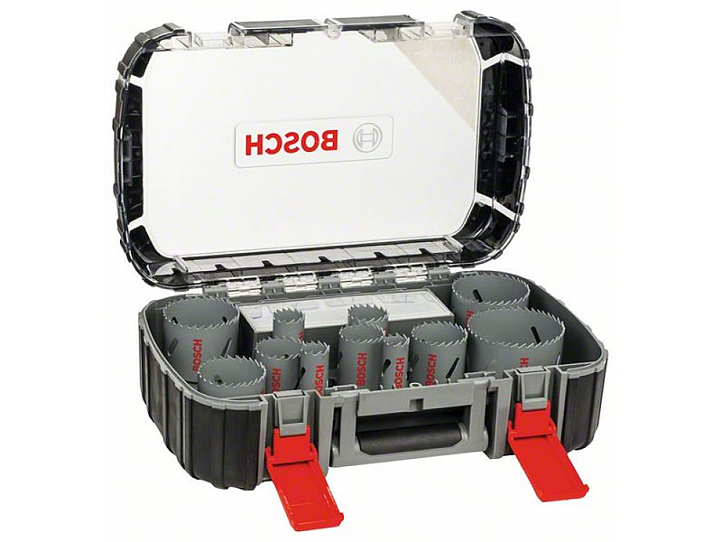 B-Ware Bosch Lochsägen Set Hss Bimetall Universal, 17 Teilig, 20 60, 68, 76 Mm