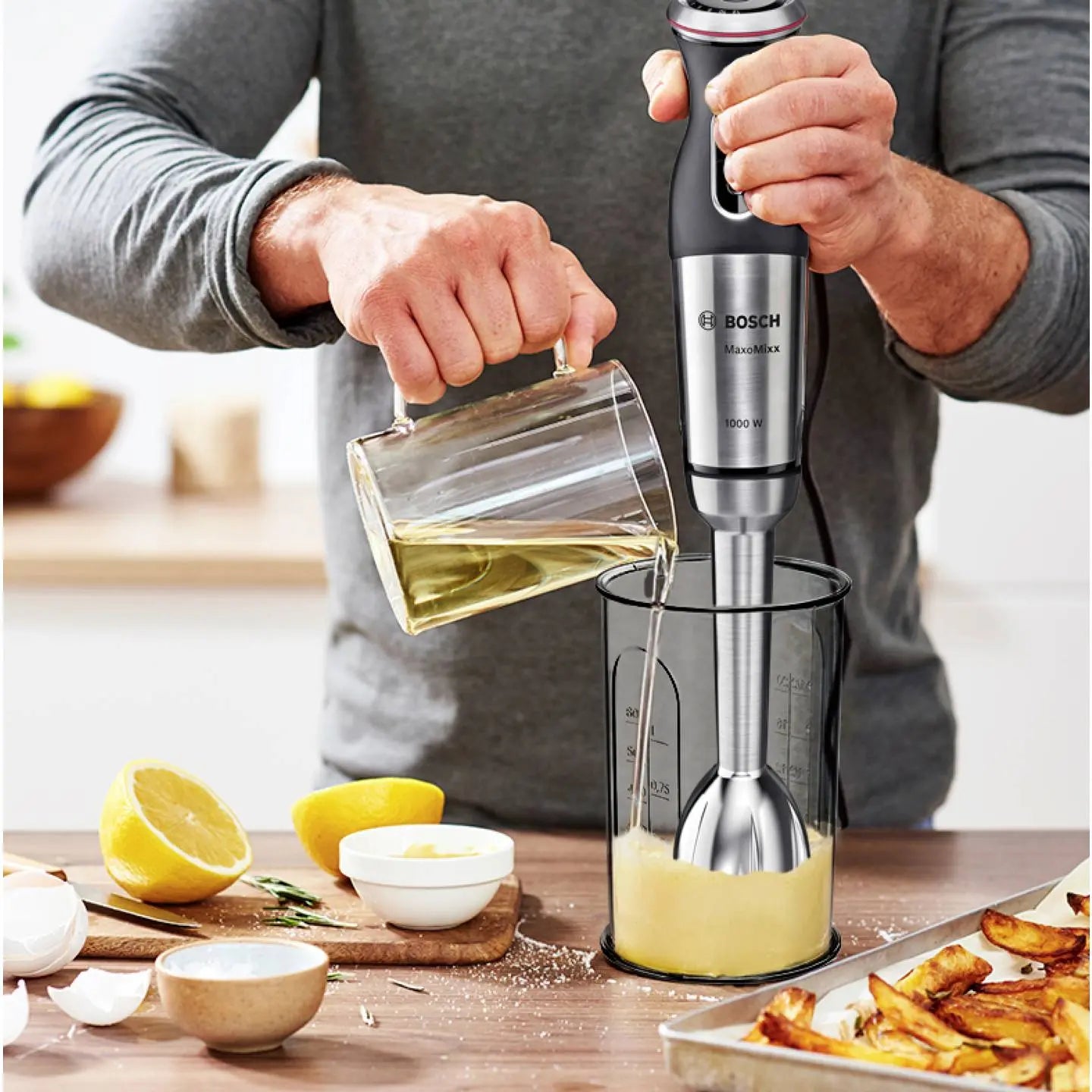 B-Ware Bosch Haushalt Stabmixer Mixer 1000 W Edelstahl Schwarz142 - 4242005223152