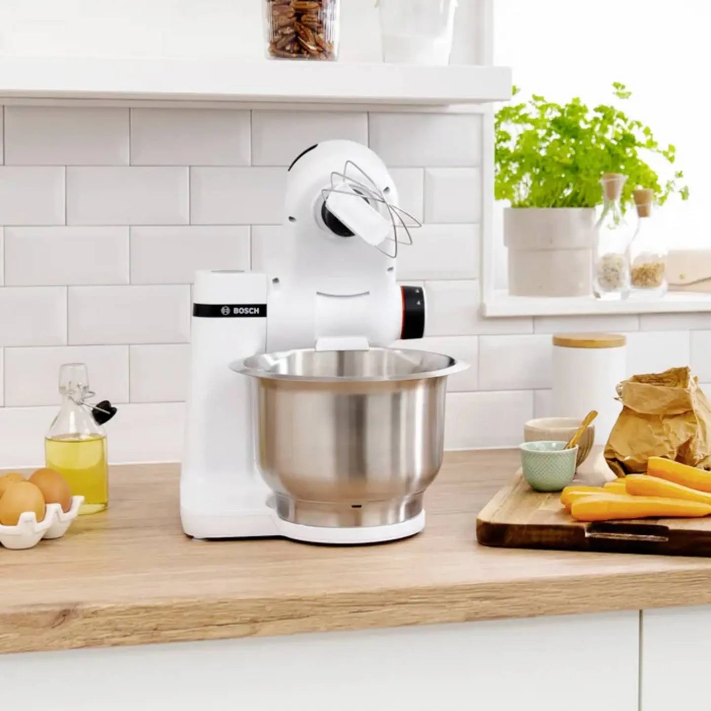B-Ware Bosch Haushalt Mums2 Ew40 Küchenmaschine Mixer 700 W Edelstahl Siehe Text/Foto - 4242005252343