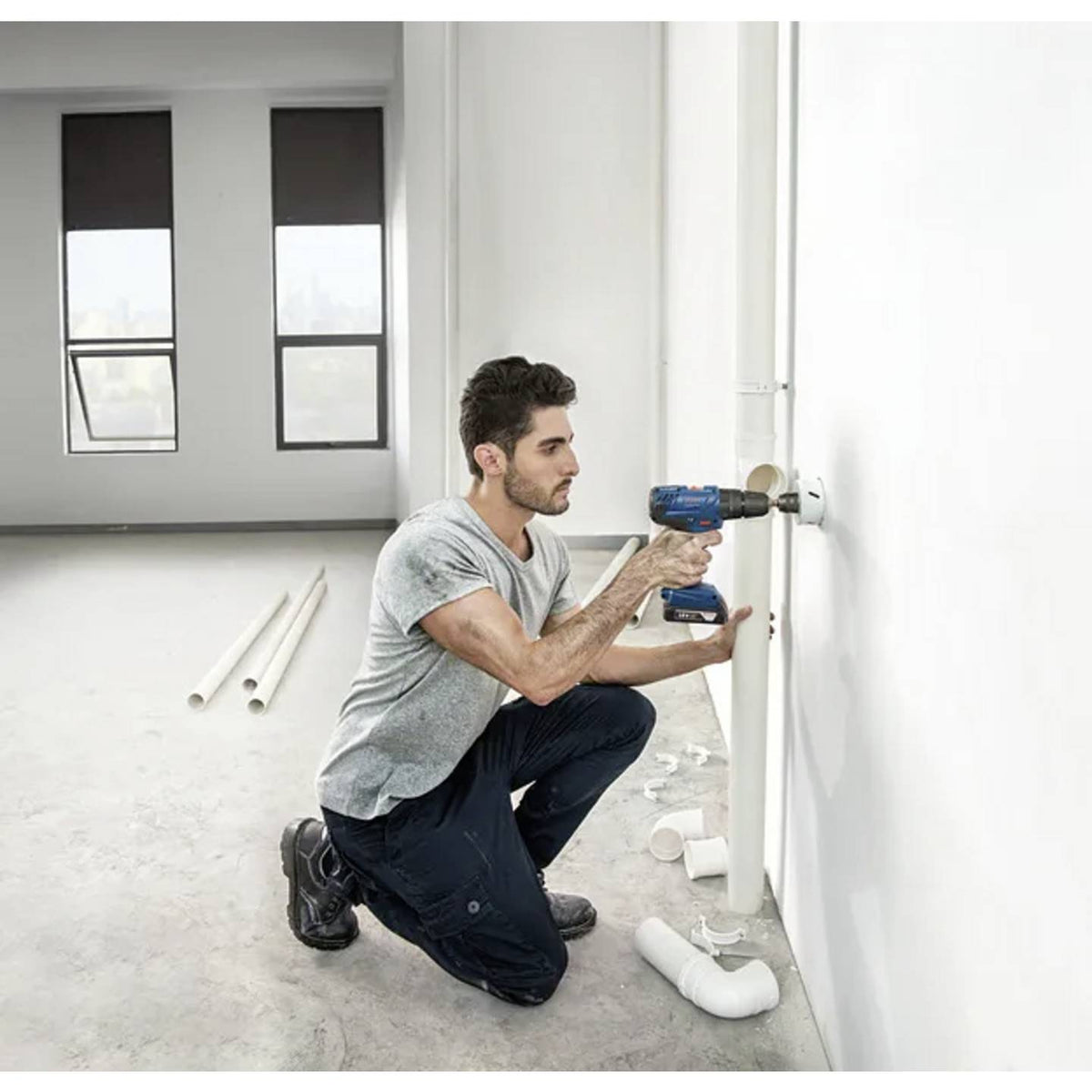 Bosch Professional Akku Schlagbohrmaschine Bohrschrauber GSB 18V-21 ohne Akku - 4059952510231