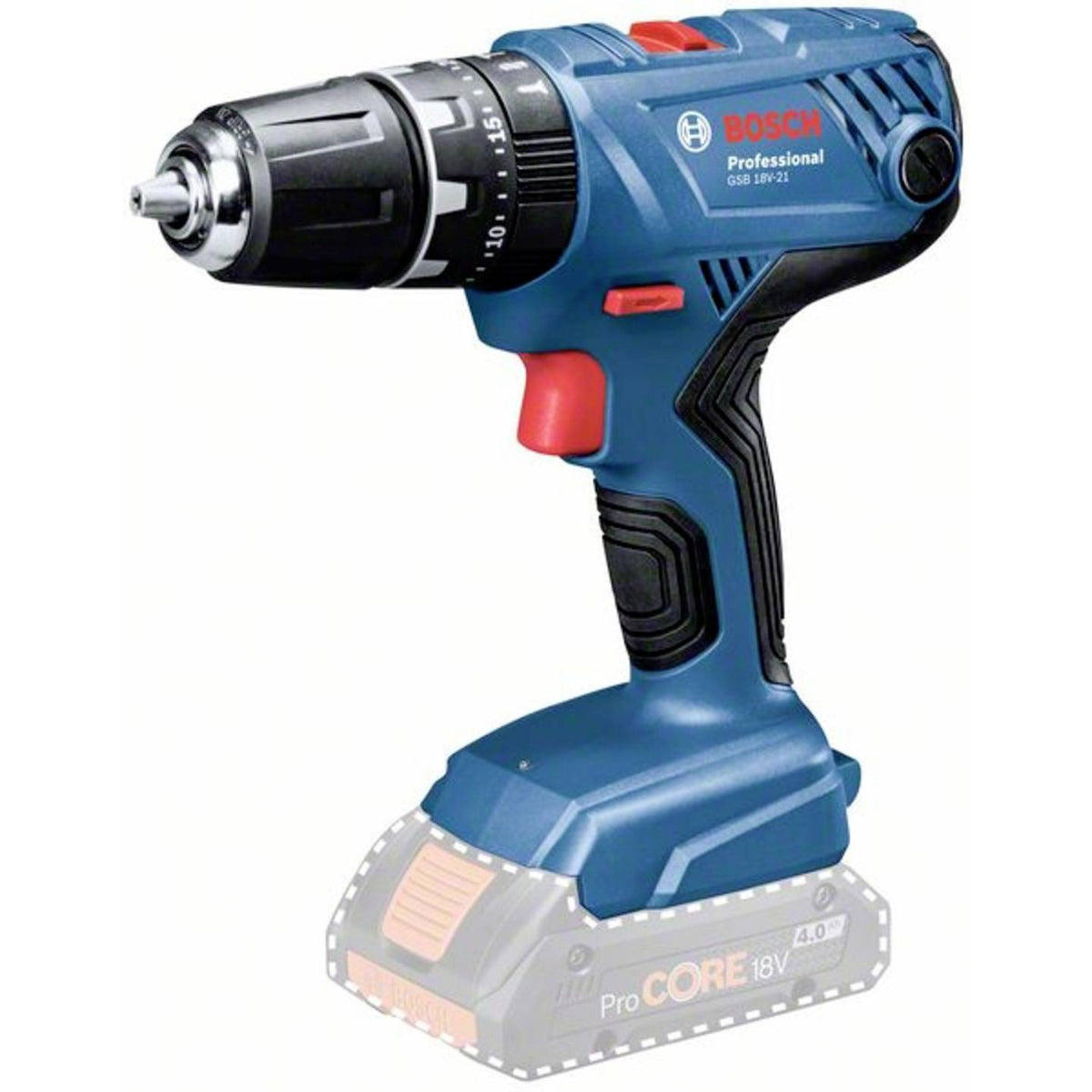 Bosch Professional Akku Schlagbohrmaschine Bohrschrauber GSB 18V-21 ohne Akku - 4059952510231