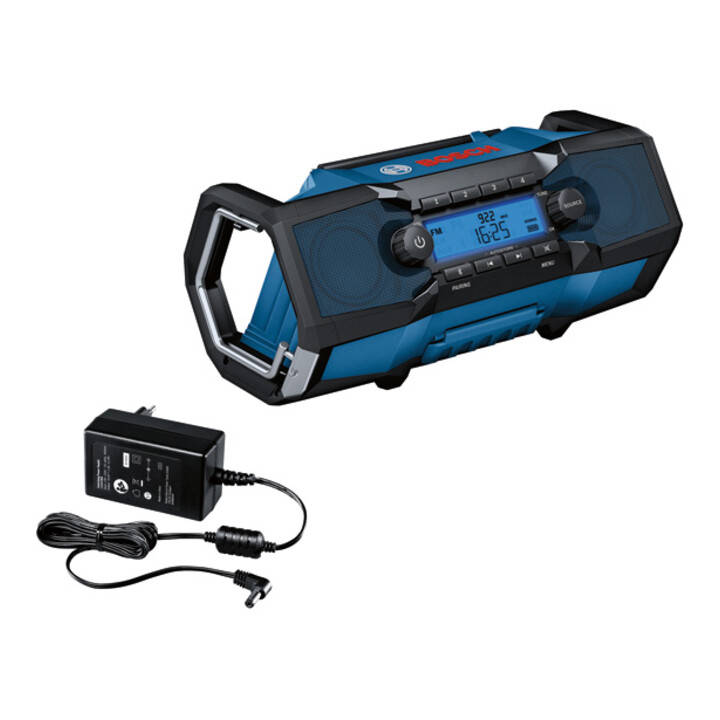 B-Ware Bosch Radio Gpb 18 V 2 C Baustellenradio Musiksystem Akku Netzbetrieb Blau