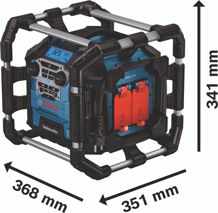 Bosch Radio Gerät Baustellenradio Gpb 18 V 5 C Bluetooth Akku Fm Aux Robust Blau  B-Ware - 4059952559452