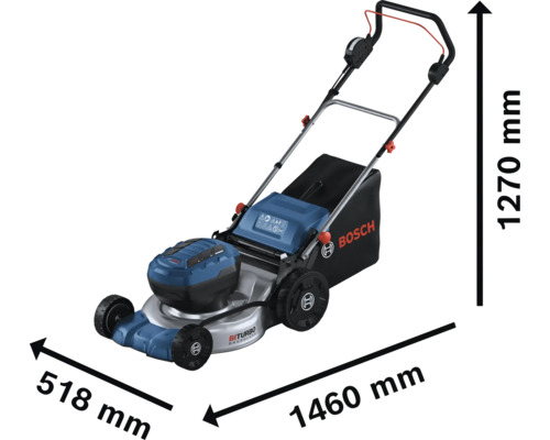 B-Ware Bosch Rasenmäher Mäher Akku Biturbo Gra 18 V2 46 Gartengerät 46cm Stahlblech - 4059952654812