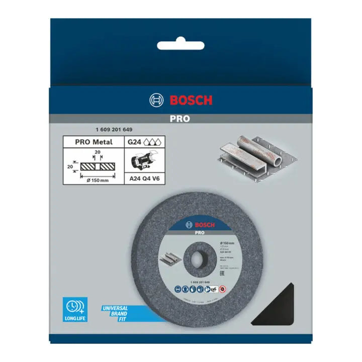 B-Ware Bosch Schleifscheibe Schruppscheibe Doppelschleifmaschine Körnung 24 150 Mm - 3165140008990
