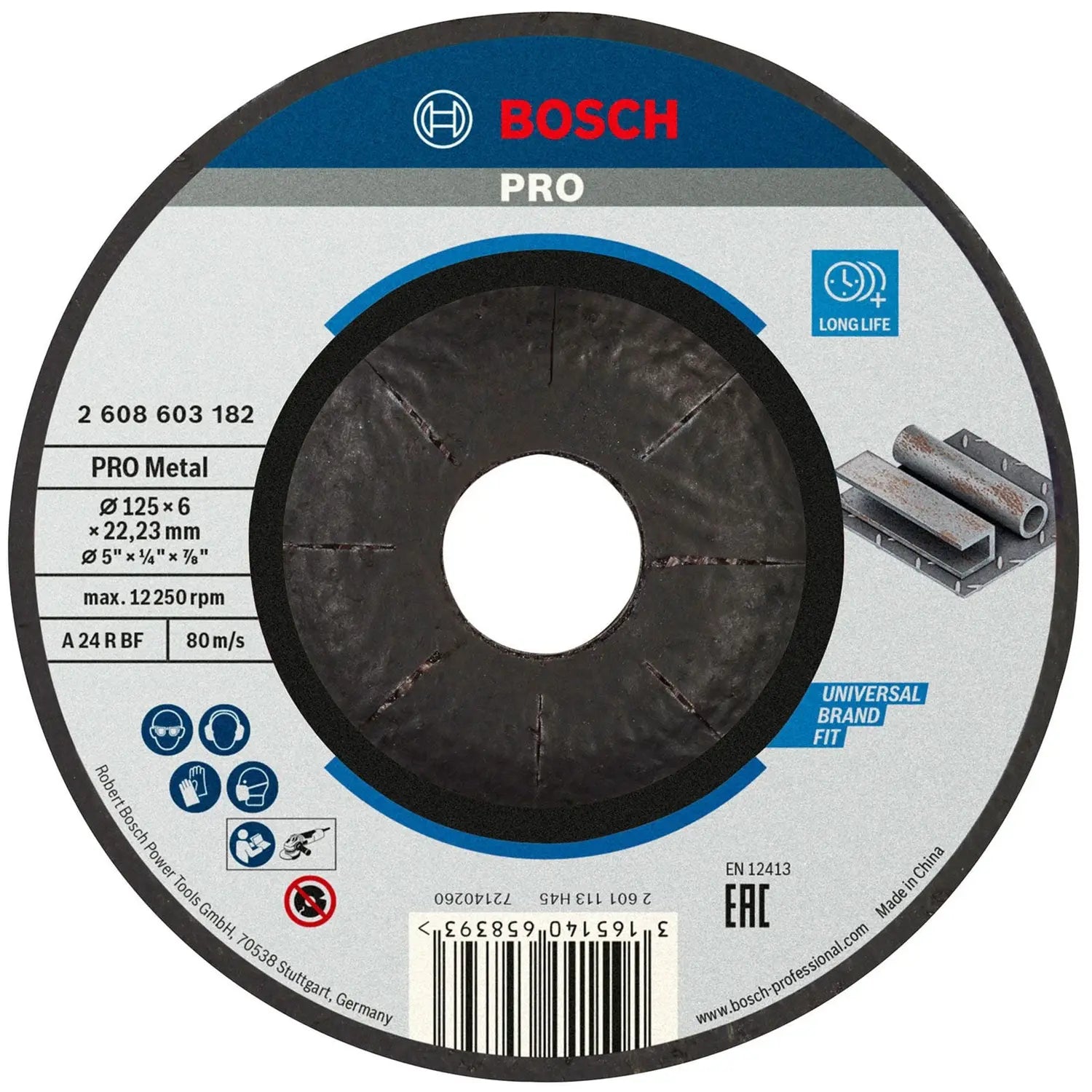 B-Ware Bosch Schruppscheibe Schleifscheibe Standard For Metal 125 Mm 6 Mm 30 Stück - 3165140658393