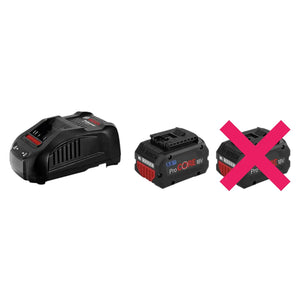 B-Ware Bosch Professional Akku Set Batterie Ladegerät Pro Core18 V 5.5 Ah Siehe Text/Foto