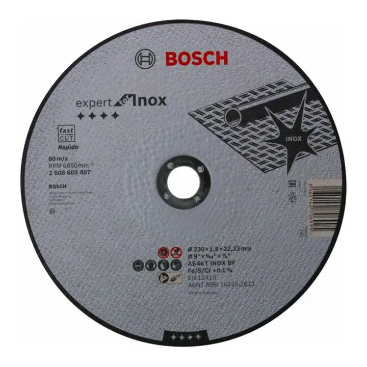 B-Ware Bosch Trennscheibe Scheibe Inox Rapido 230 Mm 22 23 Mm 25 Stück - 3165140706995