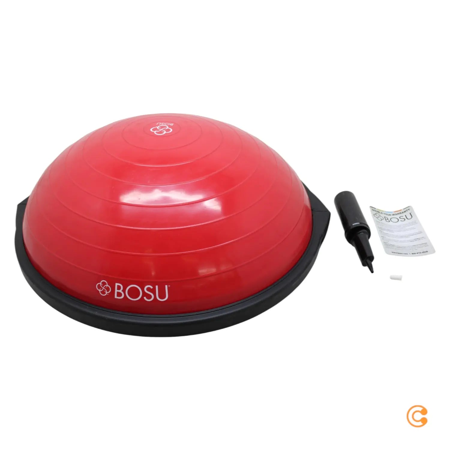 B-Ware Bosu Balance Trainer Gymnastikball Home Gym Equipment Original Rot Schwarz 66 Cm - 33149080039