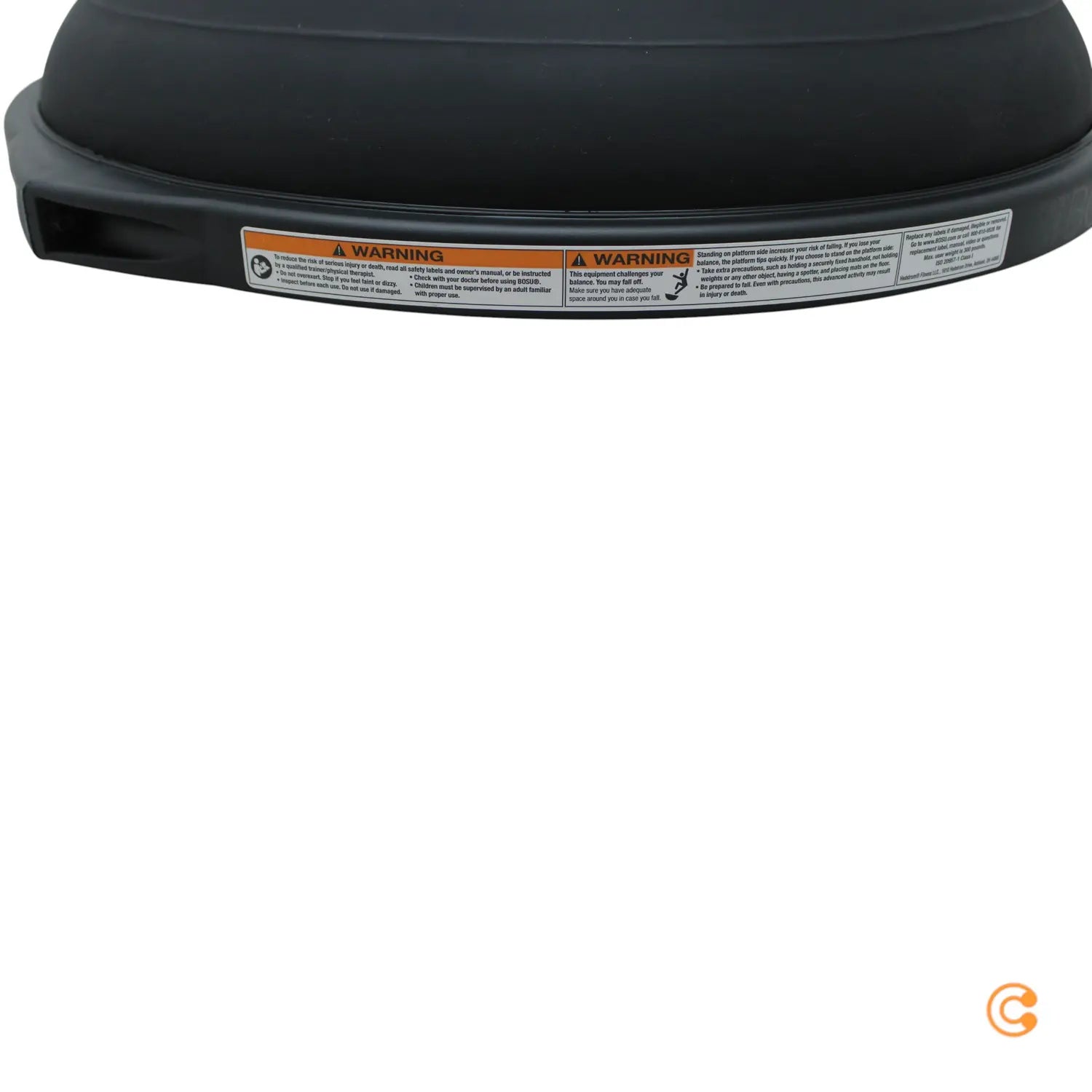 B-Ware Bosu Balance Trainer Pro Gleichgewichtstrainer Fitness Ball Schwarz 65 Cm - 331493000814