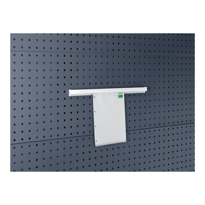 Bott Dokumentenhalter Halter Din A4 Hochformat Aluminium B500x T21x H34mm B-Ware - 4049751620316