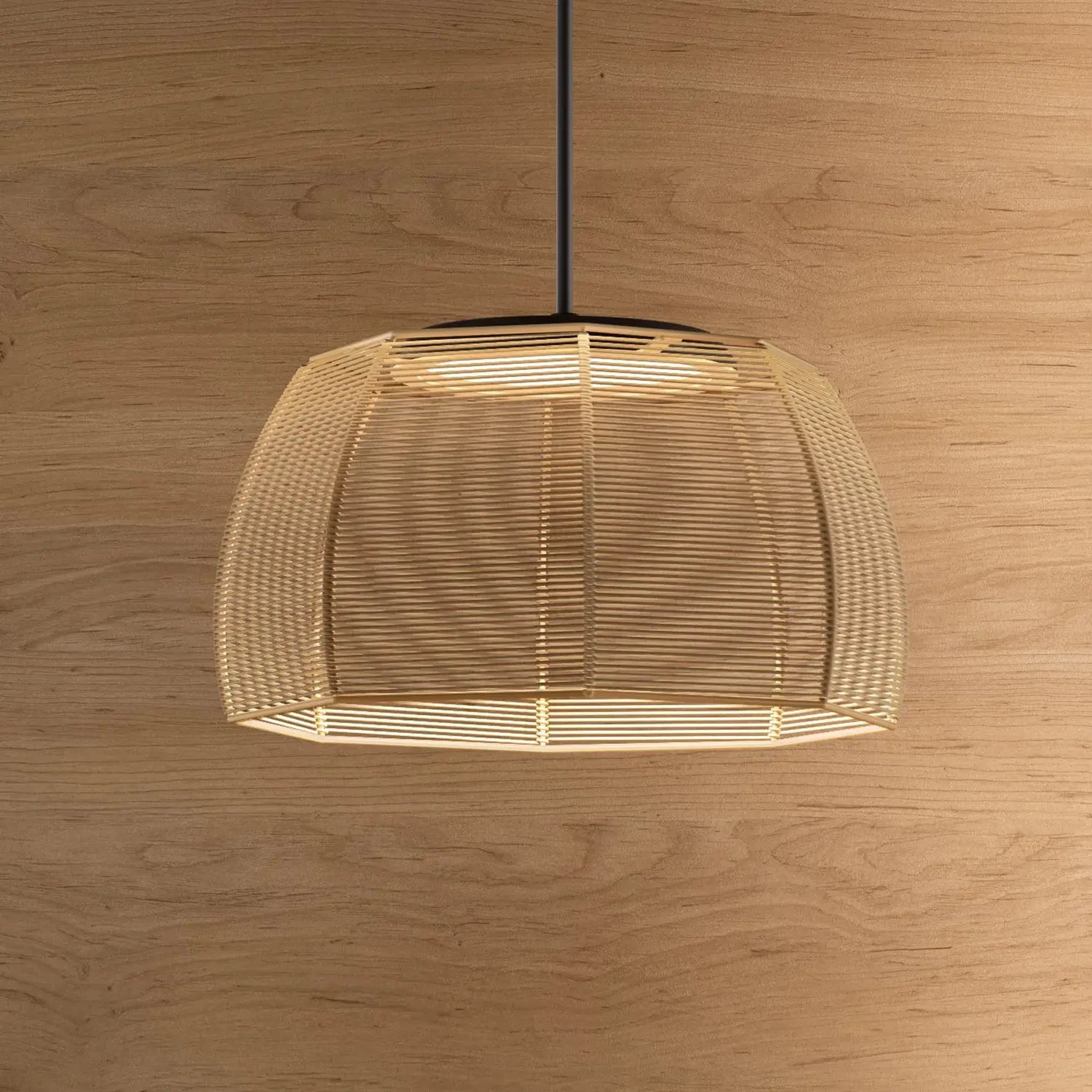 B-Ware Bover Pendelleuchte Hängeleuchte Led Tanit Baumwolle Beige ø 43 Cm Leuchte - 8435493737379