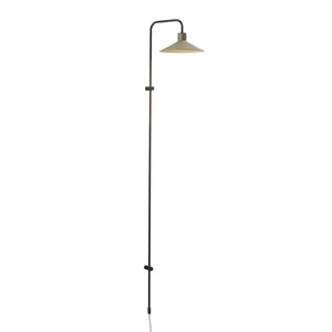 B-Ware Bover Wandlampe Wandleuchte Platet A05 Schwarz Olivgrau Aluminium Eisen E14 Led