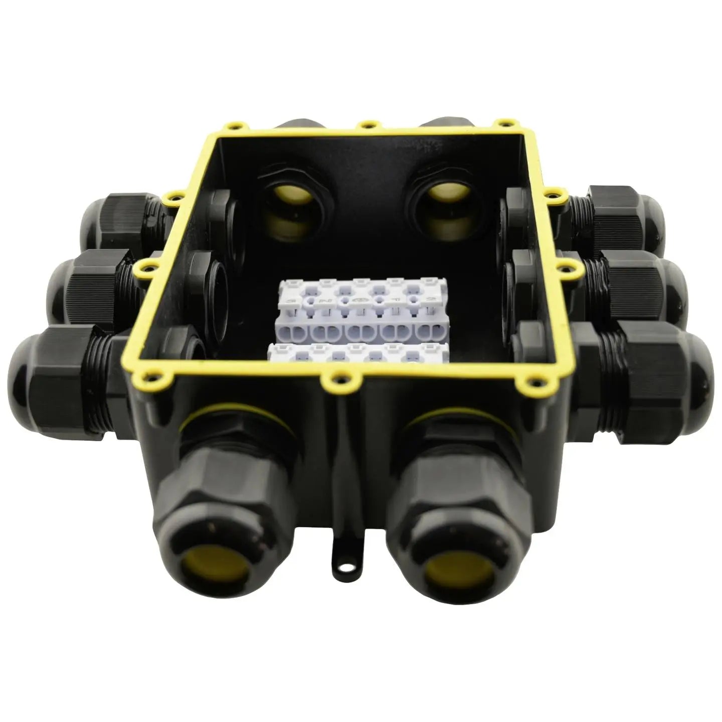 B-Ware Boxexpert Abzweigdose Verteilerkasten Schwarz 6 Polig Aufputz Ip68 Nylon 450 V - 4260543454463