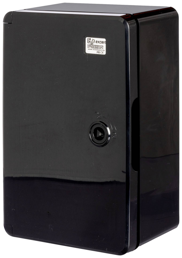 Boxexpert Wandschrank Gehäuse Installationsgehäuse Fleet Schwarz 300x200x130mm B-Ware - 4260543452018
