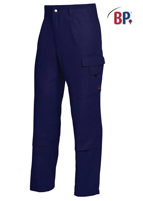 B-Ware Bp Basic Arbeitshose Hose 100%Baumwolle Kniepolstertaschen Dunkelblau Gr58 - 4010365557404