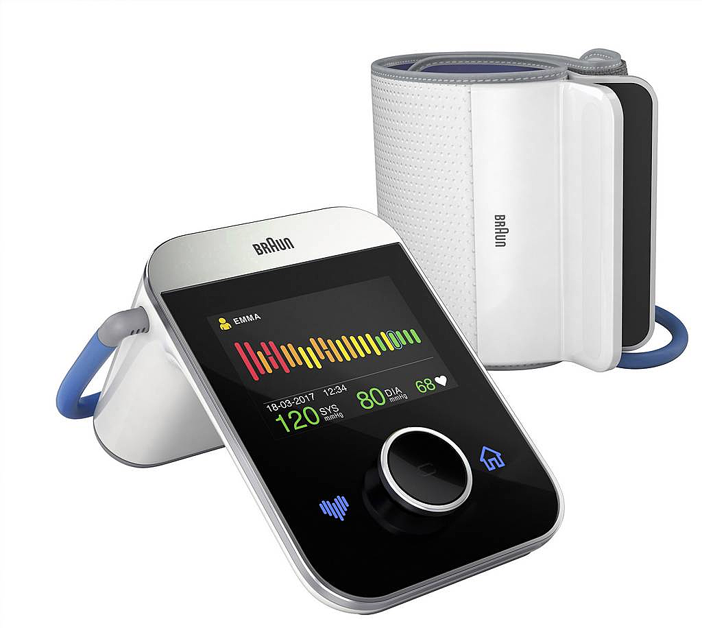Braun Activ Scan 9 Oberarm Blutdruckmessgerät Gesundheitsgerät Messgerät Schwarz B-Ware