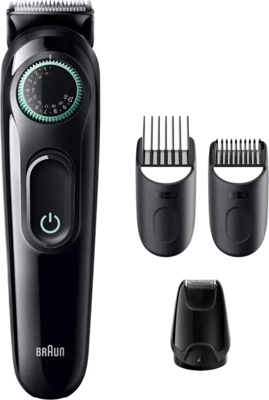 B-Ware Braun Bt3421 Bartschneider Trimmer Barttrimmer Schwarz Präzisionsrad 40 Stufen