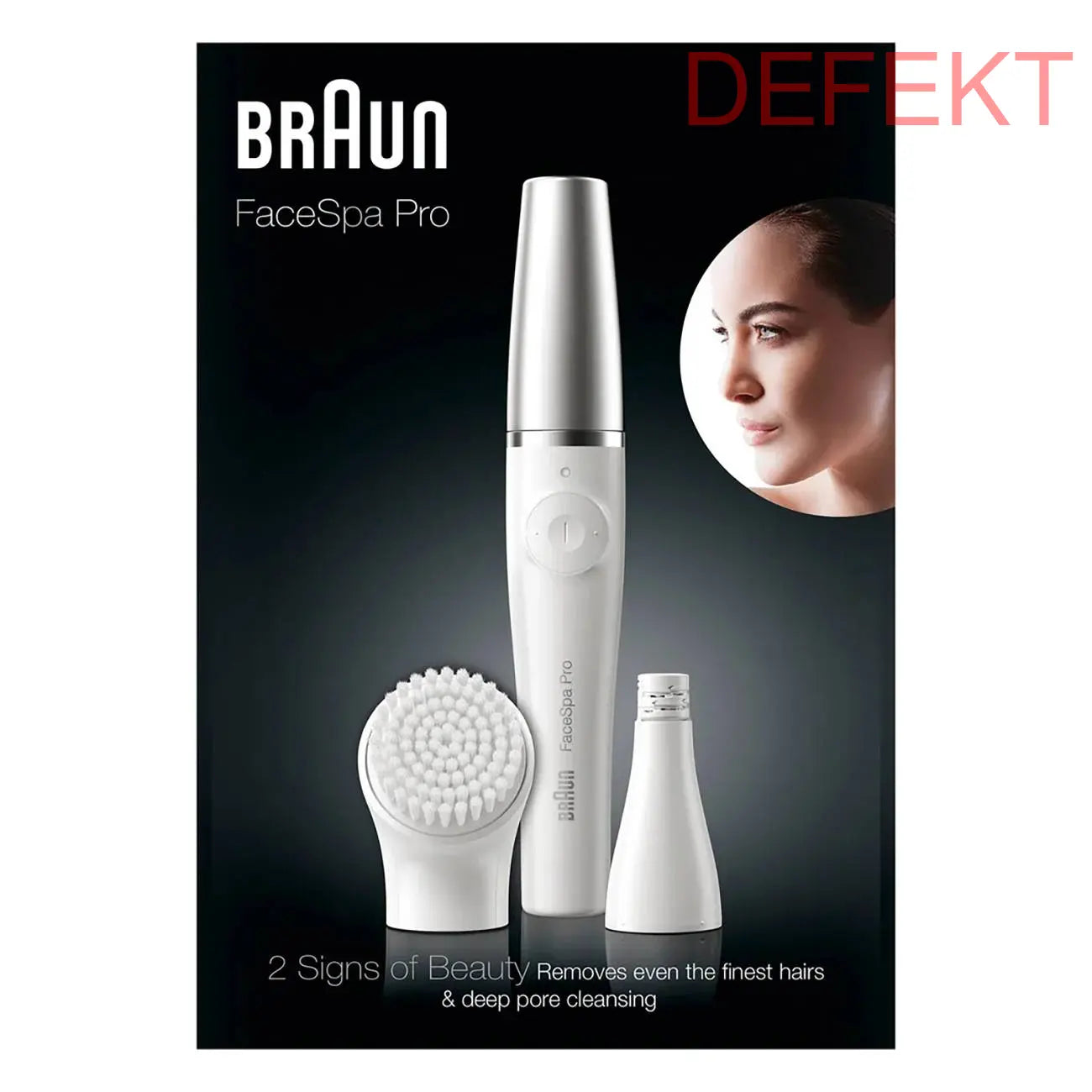 D-Ware Braun Face Spa Pro Se910 Gesichtsreiniger Epilierer 2 In 1 Massagebürste Defekt - 4210201185741