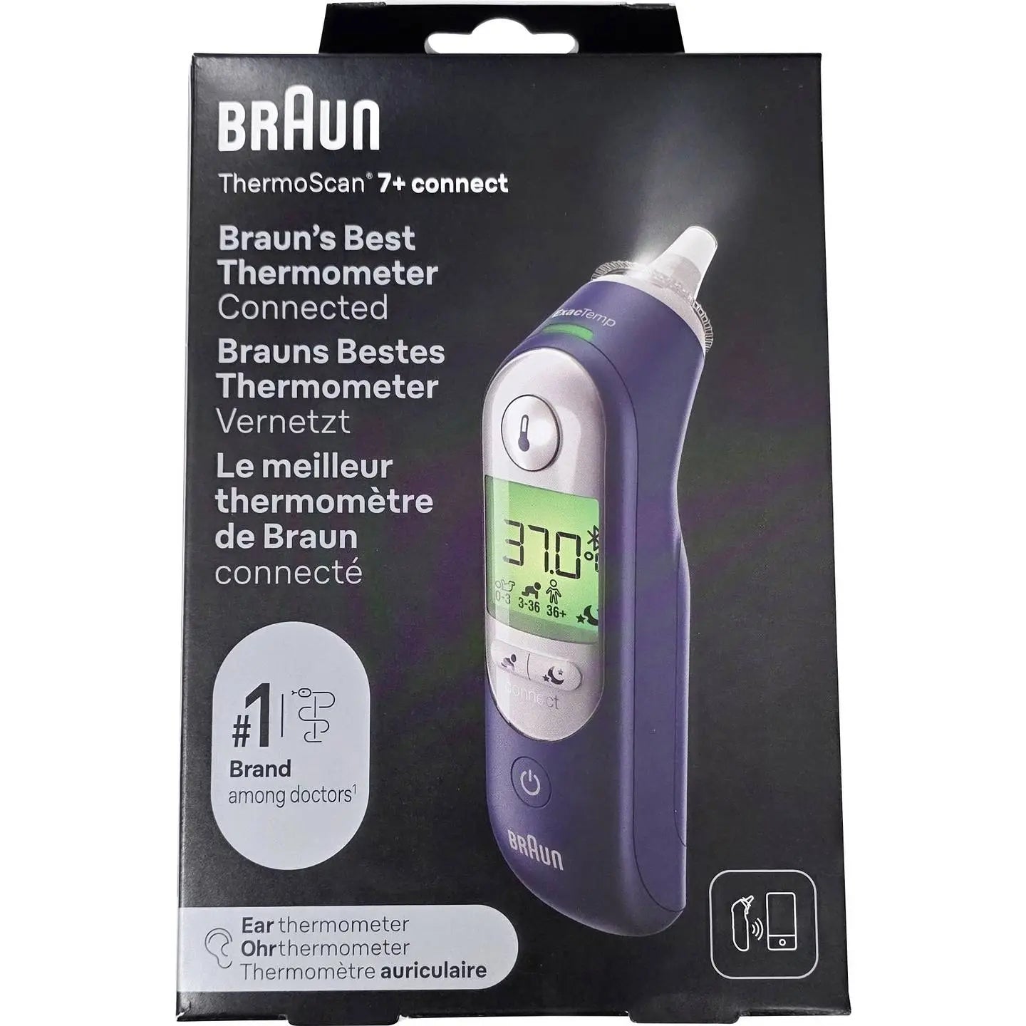 B-Ware Braun Thermometer Ohr Fiebermesser Irt 6575 Thermoscan 7 Plus Connect Nwe - 4022167065759