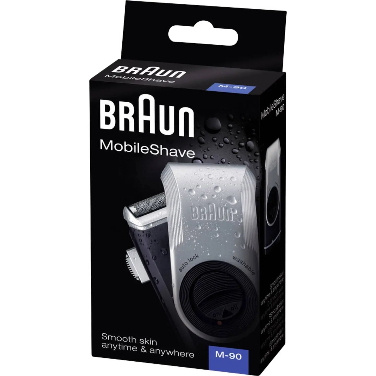 B-Ware Braun Folienrasierer Mobile Shave M90 Schwarz Abschaltautomatik Rasierer Reise - 4210201649946