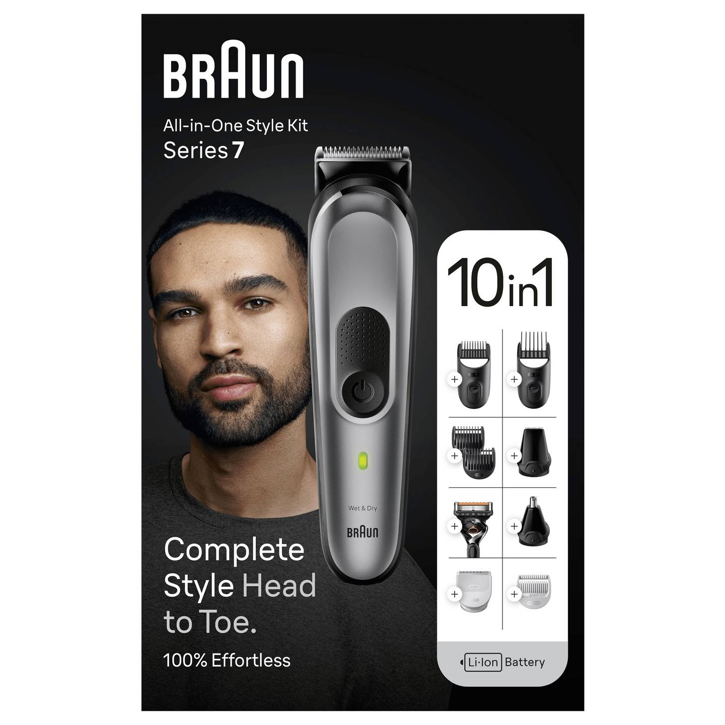Braun Mgk7420 All In One Set Rasierer Bartschneider Herren Grau Aufsatz Akku B-Ware - 4210201447290