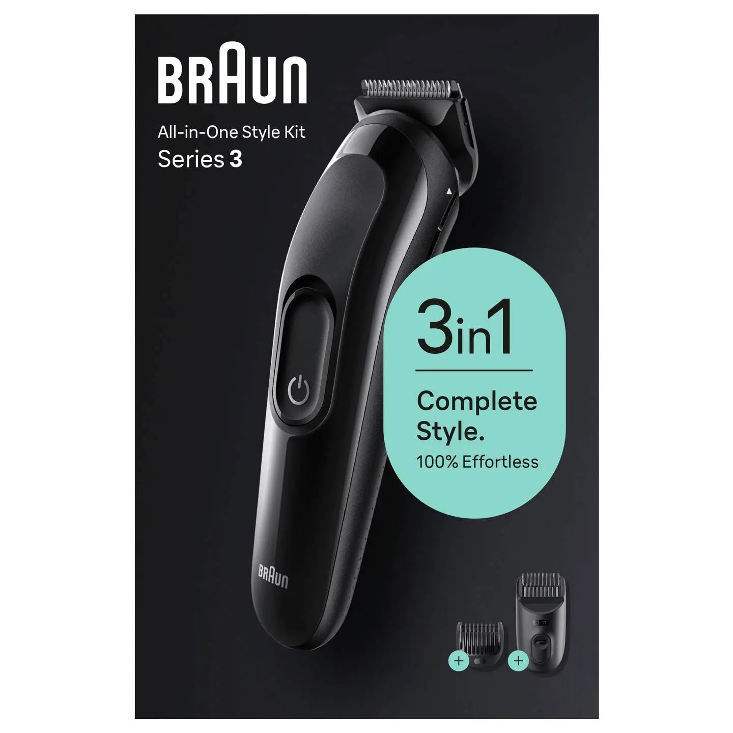 B-Ware Braun Bartschneider Haarschneider Styling Kit Körperhaartrimmer Schwarz Sk2400 - 4210201447610