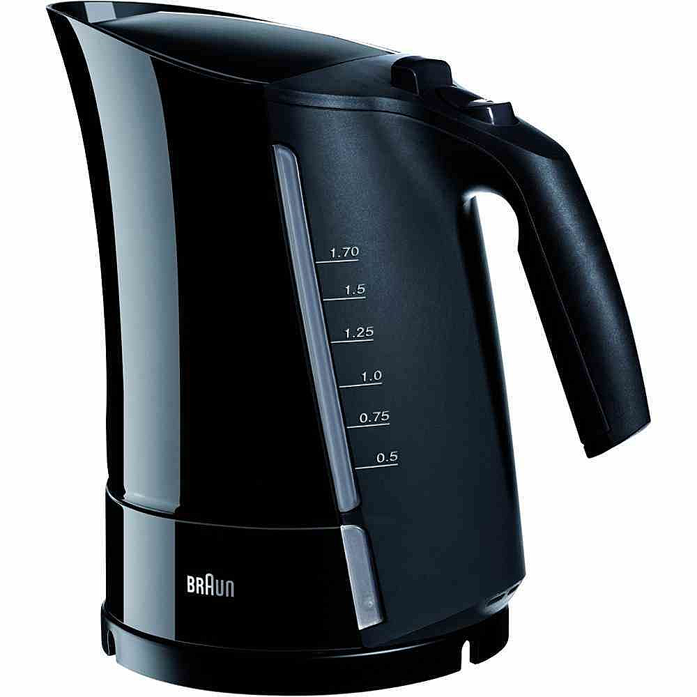 B-Ware Braun Sw Wk300 Wasserkocher 1,7 Liter Herausnehmbarer Kalkfilter Schwarz - 4210201657576