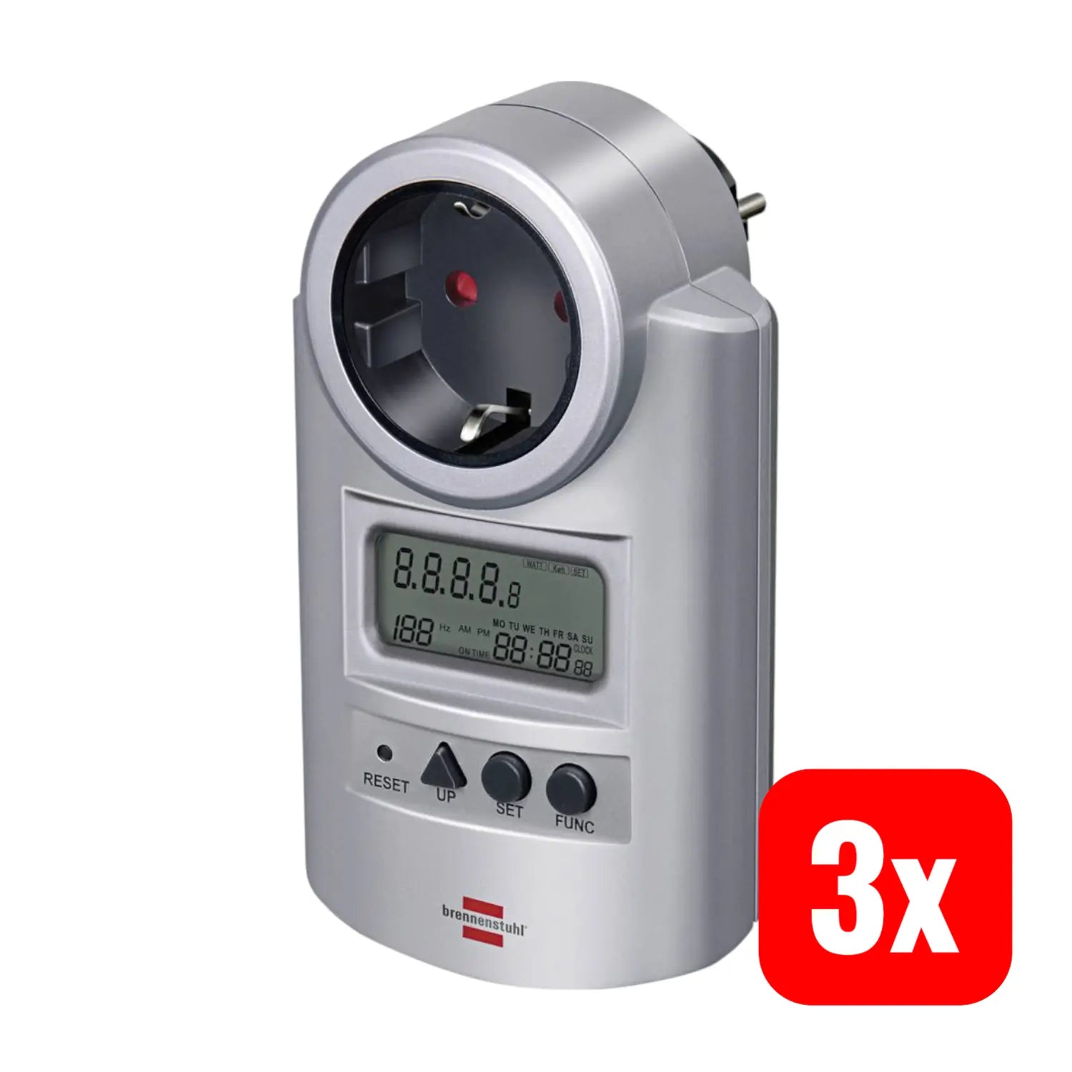 B-Ware Brennenstuhl Pm 231 E Energiekosten Messgerät Einstellbar Stromzähler 3 Stück - 4007123598083