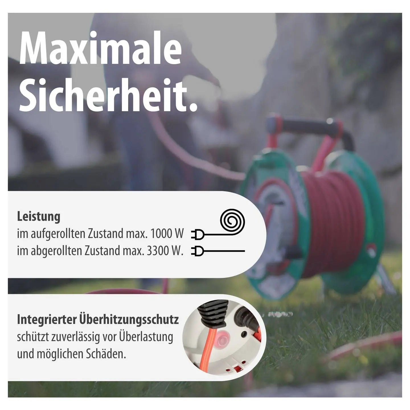 B-Ware Brennenstuhl Kabeltrommel Verlängerungskabel 23m Garant G240 Außenbereich Garten - 4007123667550