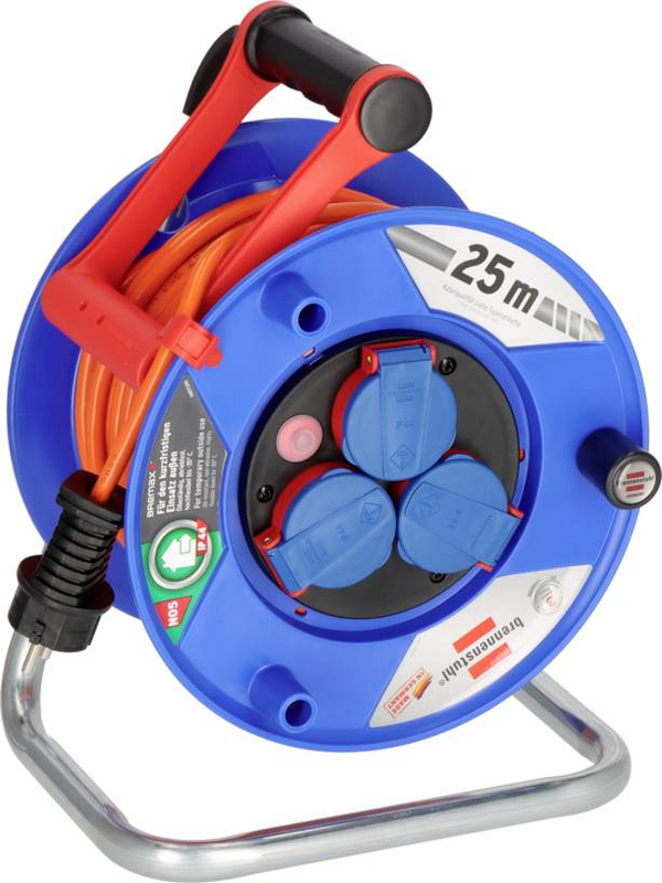 B-Ware Brennenstuhl 1218740 Kabeltrommel 25 M Orange Schutzkontakt Stecker Stecker  - 4007123683086