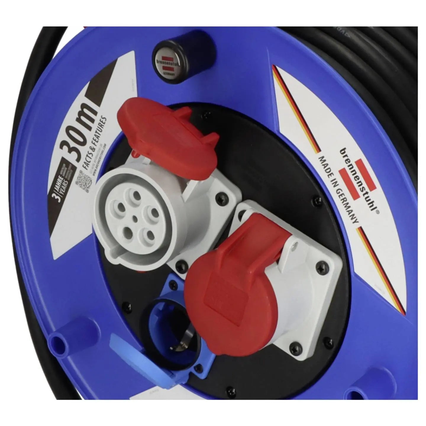 B-Ware Brennenstuhl 1238010 Kabeltrommel Kabelrolle 30m Cee Stecker 16 A 5polig - 4007123687497