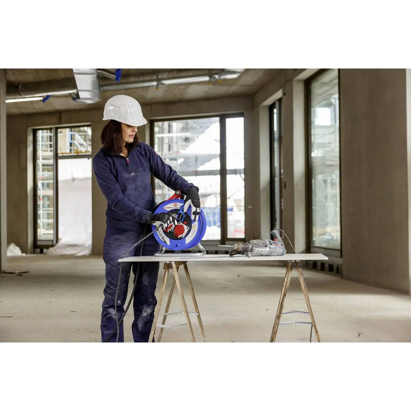 B-Ware Brennenstuhl 1238010 Kabeltrommel Kabelrolle 30m Cee Stecker 16 A 5polig - 4007123687497