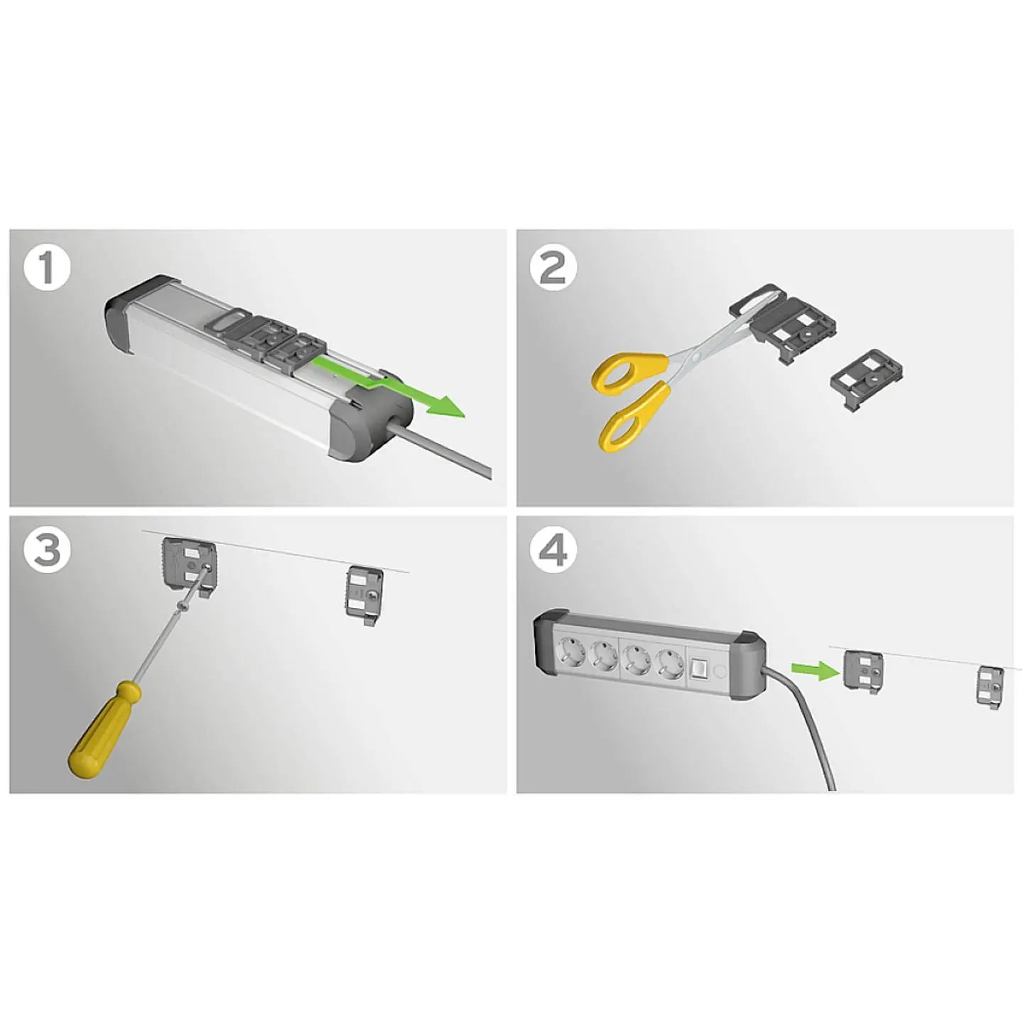 B-Ware Brennenstuhl Steckdosenleiste Mehrfachsteckdose Schalter Aluminium Schutzkontakt - 4007123677436